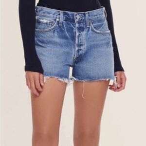 Agolde Parker Cut Off Jean Shorts In Swapmeet Nwt 28
